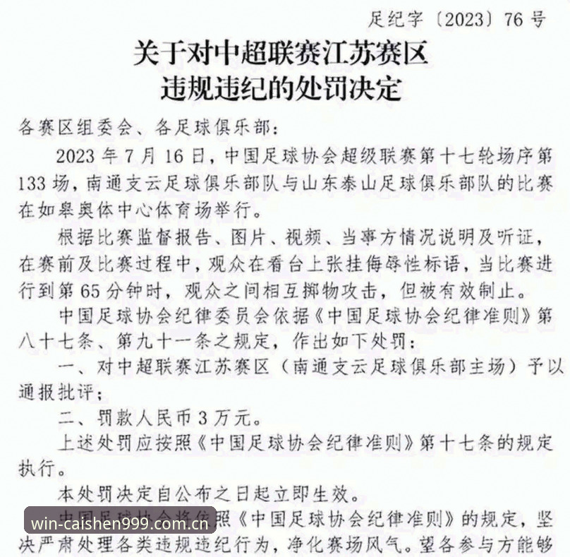 足协第三批禁足名单详解：65人受罚背后的行业警示
